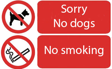 no smoking and no dogs